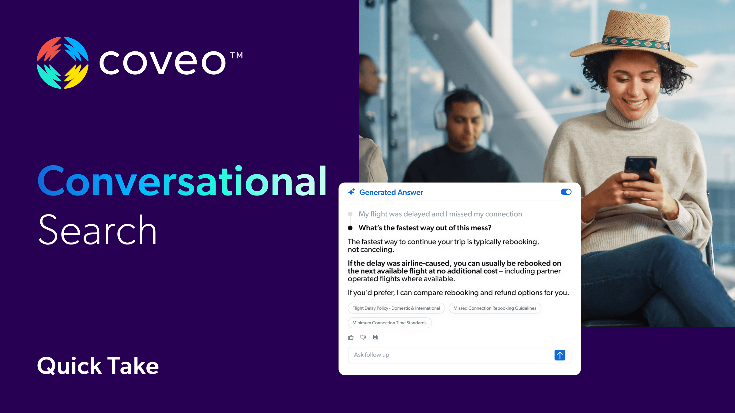 Conversational Search powered by Coveo Search Agent - Demo
