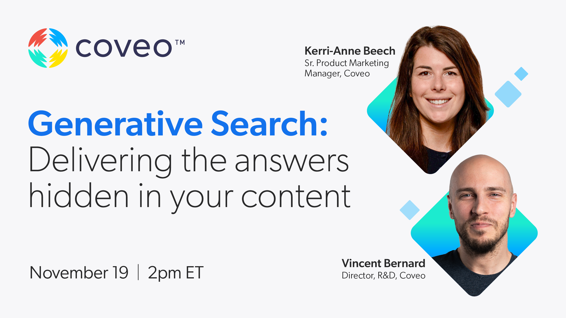 Generative Search: Delivering the Answers Hidden in Your Content | Coveo